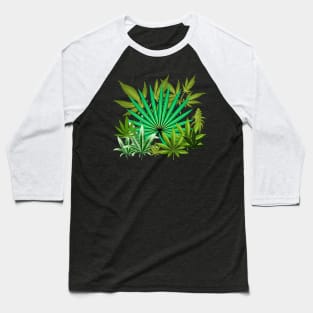 420 FLOWER LEAF DESIGN Baseball T-Shirt